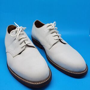 Alan Payne "BUCK 2" 70990 Mens Off White Plain Toe Derbys Size US 13 M